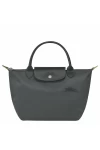 Longchamp Le Pliage Green S Handbag Recycled Canvas Graphite Women