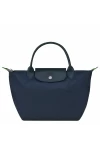 Longchamp Le Pliage Green S Handbag Recycled Canvas Navy Women