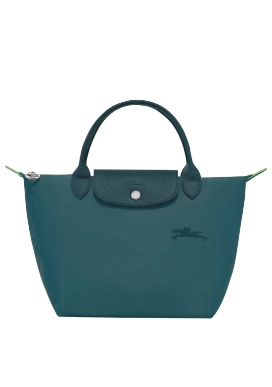 Longchamp Le Pliage Green S Handbag Recycled Canvas Peacock Women