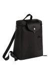 Longchamp Le Pliage Green M Backpack Recycled Canvas Black Women