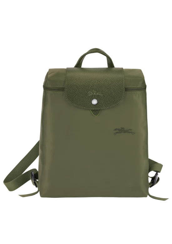 Longchamp Le Pliage Green M Backpack Recycled Canvas Forest Women