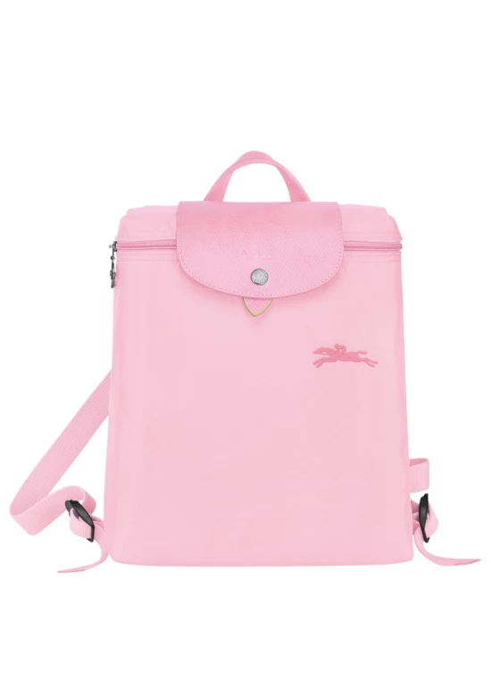 Longchamp Le Pliage Green M Backpack Recycled Canvas Pink Women