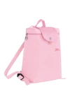 Longchamp Le Pliage Green M Backpack Recycled Canvas Pink Women