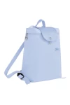 Longchamp Le Pliage Green M Backpack Recycled Canvas Sky Blue Women