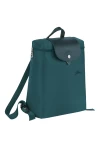 Longchamp Le Pliage Green M Backpack Recycled Canvas Peacock Women