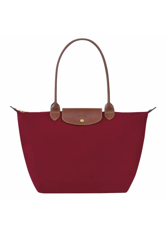 Longchamp Le Pliage Original L Tote Bag Recycled Canvas Red Women