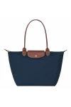 Longchamp Le Pliage Original L Tote Bag Recycled Canvas Navy Women