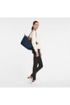 Longchamp Le Pliage Original L Tote Bag Recycled Canvas Navy Women