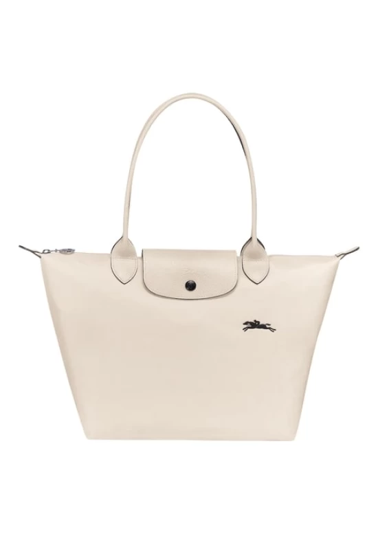 Longchamp Le Pliage Club Shoulder L Bag Chalk Women 70th Anniversary Edition