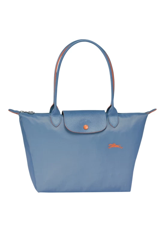 Longchamp Le Pliage Club Shoulder L Bag Blue Mist women 70th Anniversary Edition