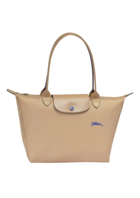 Longchamp Le Pliage Club Shoulder L Bag Beige Women 70th Anniversary Edition