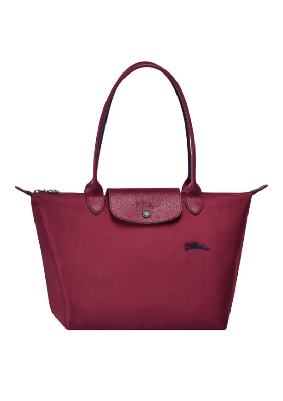 Longchamp Le Pliage Club Shoulder L Bag Garnet Red Women 70th Anniversary Edition