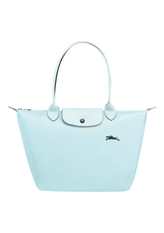 Longchamp Le Pliage Club Shoulder L Bag Cloud Blue Women 70th Anniversary Edition