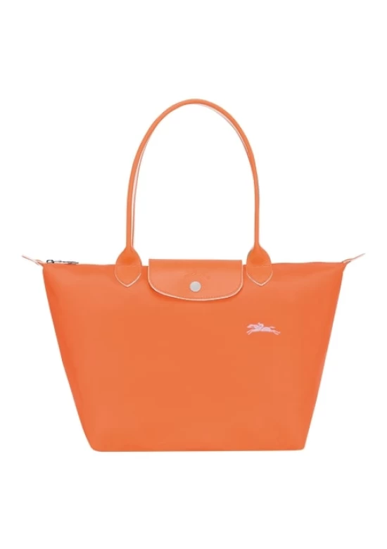 Longchamp Le Pliage Club Shoulder L Bag Orange Women 70th Anniversary Edition