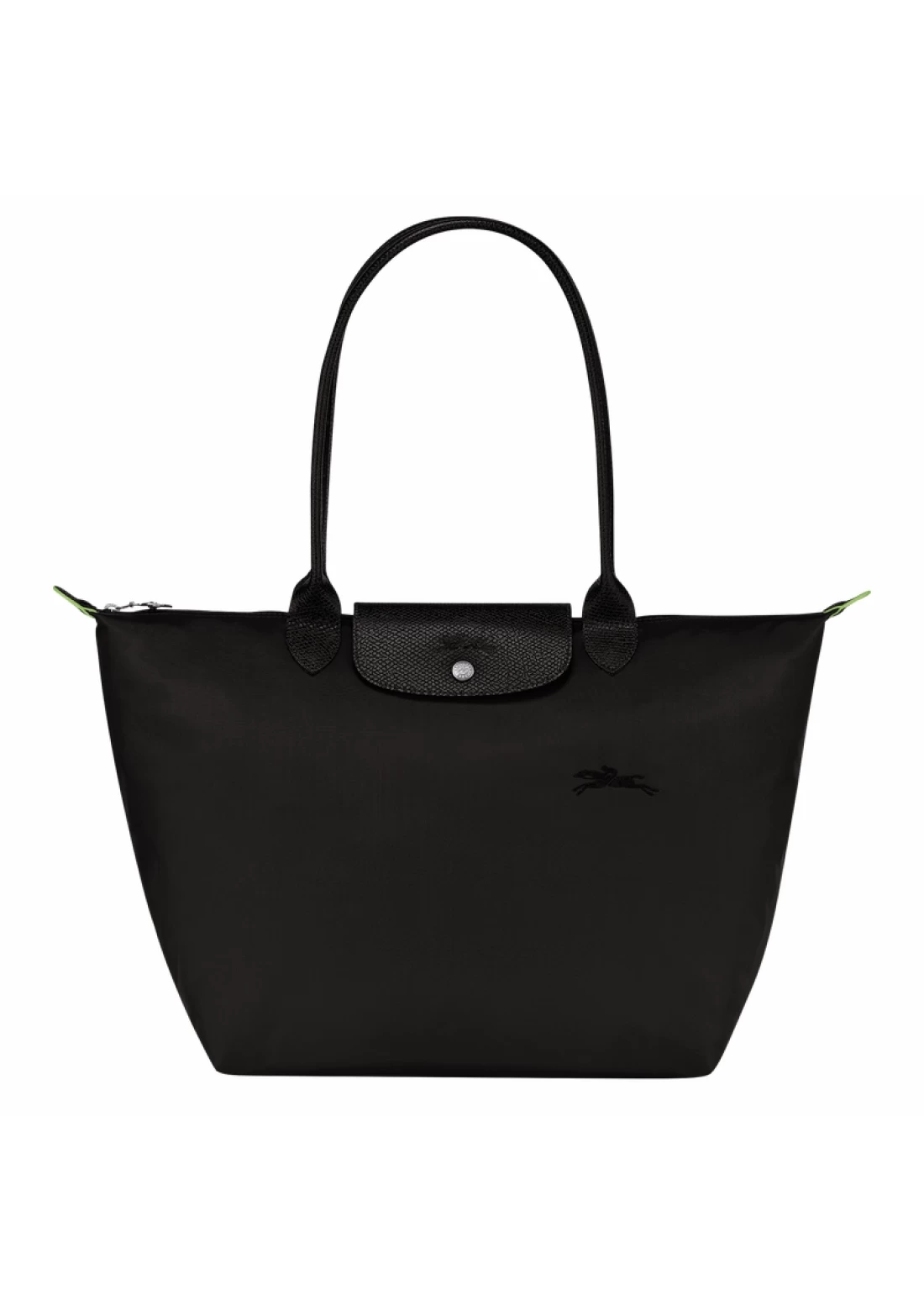 Longchamp Large Le Pliage Green Holdall In Grey