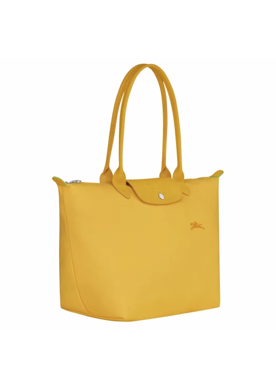 Longchamp Le Pliage Green L Tote Bag Recycled Canvas Corn Women