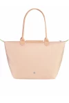 Longchamp Le Pliage Green L Tote Bag Recycled Canvas Fleurs Women