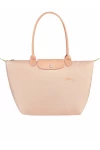 Longchamp Le Pliage Green L Tote Bag Recycled Canvas Fleurs Women