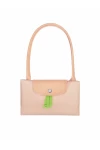 Longchamp Le Pliage Green L Tote Bag Recycled Canvas Fleurs Women