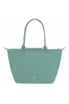 Longchamp Le Pliage Green L Tote Bag Recycled Canvas Lagoon Women