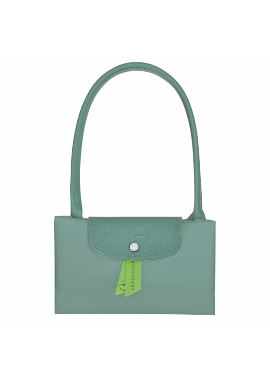 Longchamp Le Pliage Green L Tote Bag Recycled Canvas Lagoon Women