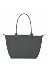 Longchamp Le Pliage Green L Tote Bag Recycled Canvas Graphite Women