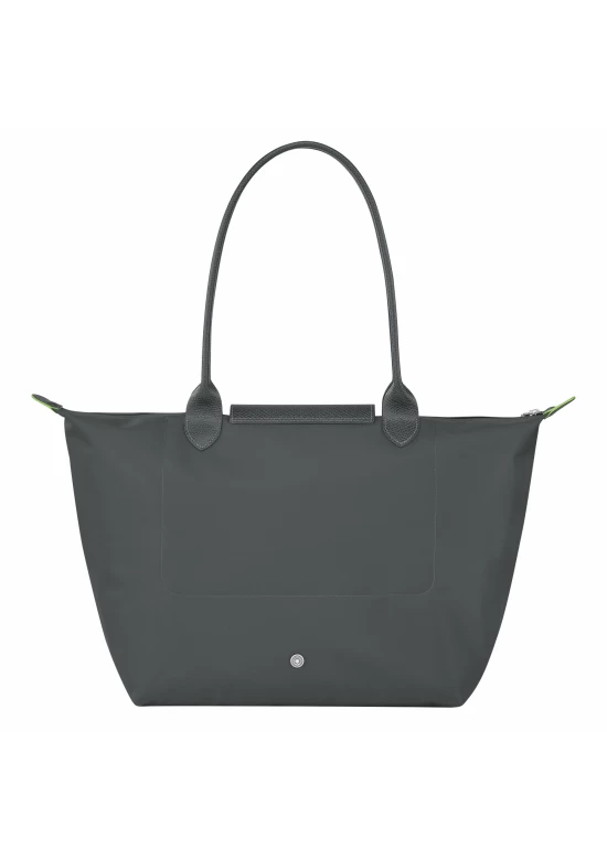 Longchamp Le Pliage Green L Tote Bag Recycled Canvas Graphite Women