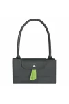 Longchamp Le Pliage Green L Tote Bag Recycled Canvas Graphite Women