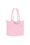 Longchamp Le Pliage Green L Tote Bag Recycled Canvas Pink Women