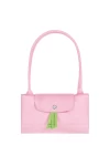 Longchamp Le Pliage Green L Tote Bag Recycled Canvas Pink Women