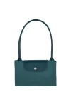 Longchamp Le Pliage Green L Tote Bag Recycled Canvas Peacock Women