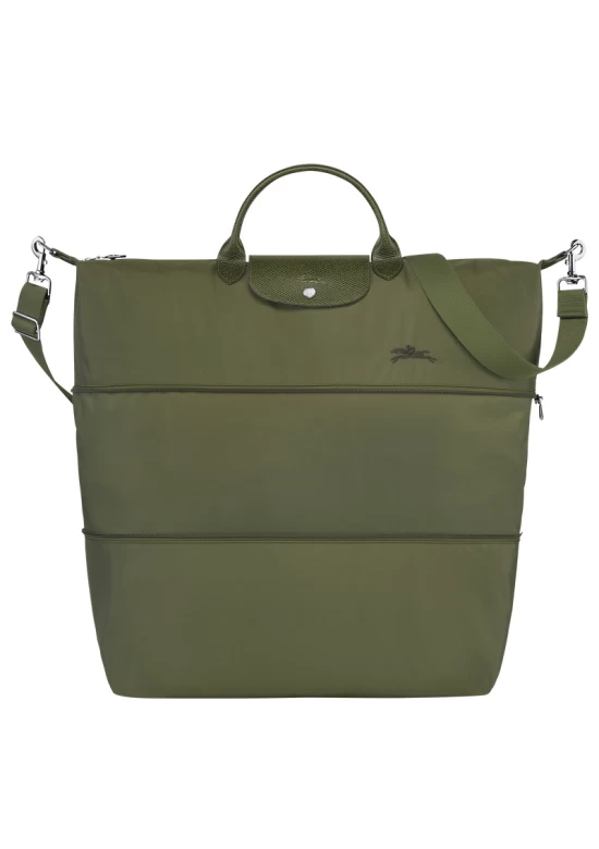 Longchamp Le Pliage Green Travel Bag Expandable Forest Women