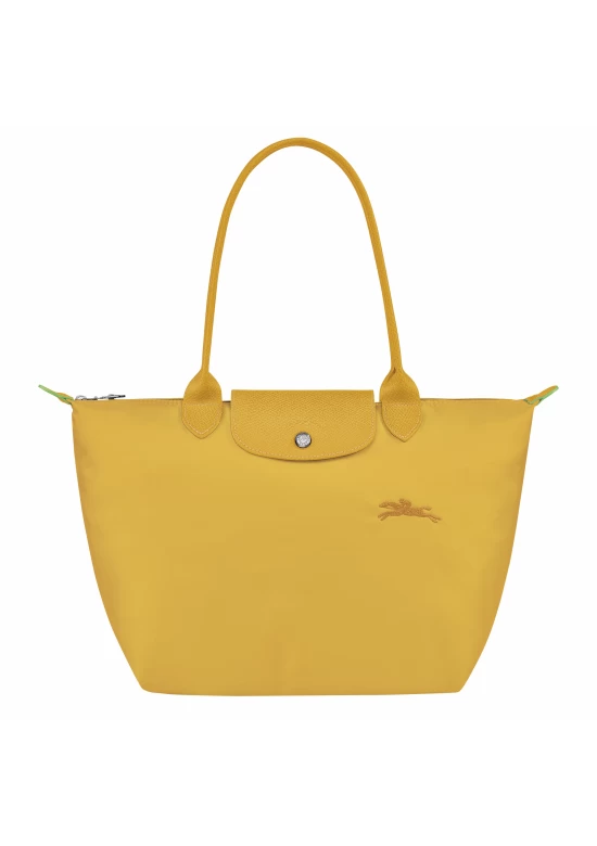 Longchamp Le Pliage Green M Tote Bag Recycled Canvas Corn Women