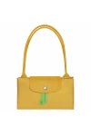 Longchamp Le Pliage Green M Tote Bag Recycled Canvas Corn Women