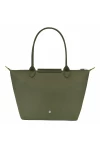 Longchamp Le Pliage Green M Tote Bag Recycled Canvas Forest Women