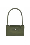 Longchamp Le Pliage Green M Tote Bag Recycled Canvas Forest Women