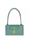 Longchamp Le Pliage Green M Tote Bag Recycled Canvas Lagoon Women