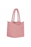 Longchamp Le Pliage Green M Tote Bag Recycled Canvas Petal Pink Women