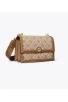 Tory Burch Small T Monogram Shoulder Bag Hazelnut Women