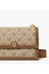 Tory Burch Small T Monogram Shoulder Bag Hazelnut Women