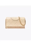 Tory Burch Fleming Soft Chain Wallet New Cream Women