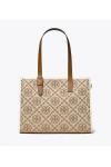 Tory Burch Small T Monogram Tote Hazelnut Women