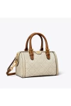 Tory Burch Petite T Monogram Barrel Bag Natural Women