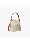 Tory Burch T Monogram Bucket Bag Ivory Women