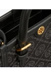 Tory Burch Mini T Monogram Tote Black Women