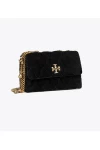 Tory Burch Small Kira Velvet Convertible Shoulder Bag Black Women