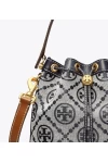 Tory Burch T Monogram Bucket Bag Navy Women