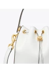 Tory Burch Leather Bucket Bag White Women