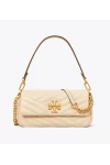 Tory Burch Small Kira Chevron Flap Shoulder Bag Cream White Women