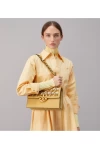 Tory Burch Miller Basket Weave Shoulder Bag Corn Yellow Women